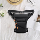 Maxbell 2xMen Waist Belt Bag Costume Multifunctional Fishing Shoulder Bag Leg Bag Black