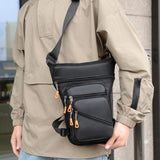 Maxbell 2xMen Waist Belt Bag Costume Multifunctional Fishing Shoulder Bag Leg Bag Black