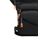 Maxbell 2xMen Waist Belt Bag Costume Multifunctional Fishing Shoulder Bag Leg Bag Black