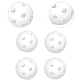 Maxbell Maxbell 4x Floorball Balls Hollow Unihockey Balls for Players Professionals Training White