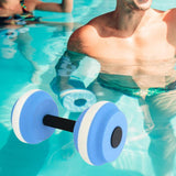 Maxbell Maxbell Aquatic Dumbbell Swimming Barbell for Aquatic Exercise Swimming Pool Fitness Blue