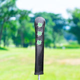 Maxbell Maxbell Golf Alignment Rod Cover Outdoor Embroidered Training PU Leather Case Holder Black