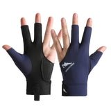 Maxbell Billiard Glove for Adults Quick Drying Game Gloves Show Gloves for Left Hand blue