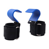 Maxbell 2 Pieces Weight Lifting Hooks Portable for Powerlifting Bodybuilding Workout Blue