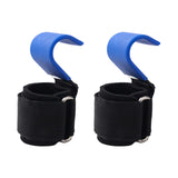 Maxbell 2 Pieces Weight Lifting Hooks Portable for Powerlifting Bodybuilding Workout Blue