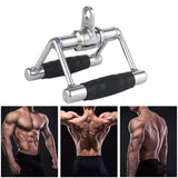 Maxbell Maxbell Double D Handle Antiskid for Cable Machine for Home Gym Fitness Exercise Style B