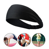 Maxbell Maxbell Kids Sports Headbands Elastic Running Headband for Tennis Exercise Teenagers black