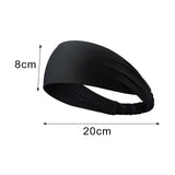 Maxbell Maxbell Kids Sports Headbands Elastic Running Headband for Tennis Exercise Teenagers black