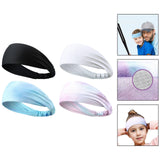 Maxbell Maxbell Kids Sports Headbands Elastic Running Headband for Tennis Exercise Teenagers black