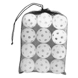 Maxbell Maxbell 12x Pickleball Balls 90mm Training Pickleball for Games Outdoor Courts Party White