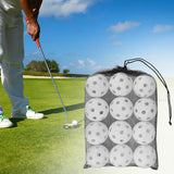 Maxbell Maxbell 12x Pickleball Balls 90mm Training Pickleball for Games Outdoor Courts Party White