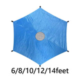 Maxbell Maxbell Trampoline Sunshade Cover Only Trampoline Rain Cover Blue Trampolines Canopy 6ft