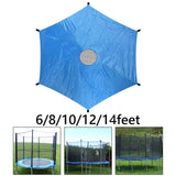 Maxbell Maxbell Trampoline Sunshade Cover Only Trampoline Rain Cover Blue Trampolines Canopy 6ft