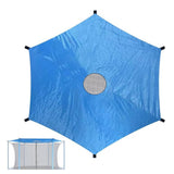 Maxbell Maxbell Trampoline Sunshade Cover Only Trampoline Rain Cover Blue Trampolines Canopy 6ft