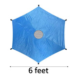 Maxbell Maxbell Trampoline Sunshade Cover Only Trampoline Rain Cover Blue Trampolines Canopy 6ft