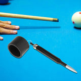 Maxbell Maxbell Pool Cue Chalk Holder Metal Pool Table Accessory Snooker Pool Chalks Carrier Black Round