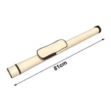Maxbell Maxbell 1/2 Oval Billiard Cue Case Stylish Holder with Zipper American Pool Cue Case