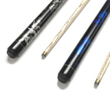 Maxbell Maxbell Lightweight Billiard Pool Cue Stick with Cue Case, 3 Finger Glove, and Chalk Black White Pool Cue