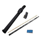 Maxbell Maxbell Lightweight Billiard Pool Cue Stick with Cue Case, 3 Finger Glove, and Chalk Black White Pool Cue