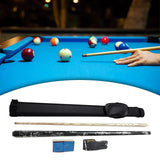 Maxbell Maxbell Lightweight Billiard Pool Cue Stick with Cue Case, 3 Finger Glove, and Chalk Black White Pool Cue