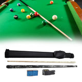 Maxbell Maxbell Lightweight Billiard Pool Cue Stick with Cue Case, 3 Finger Glove, and Chalk Black White Pool Cue