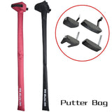 Maxbell Maxbell Golf Putter Bag Golf Putter Storage Bag Foldable Golf Case for Driving Range Red