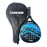 Maxbell Maxbell Beach Tennis Paddle Racket Easy to Use with Storage Bag for Outdoor Backyard Black Blue