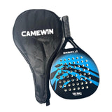 Maxbell Maxbell Beach Tennis Paddle Racket Easy to Use with Storage Bag for Outdoor Backyard Black Blue