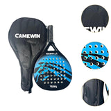 Maxbell Maxbell Beach Tennis Paddle Racket Easy to Use with Storage Bag for Outdoor Backyard Black Blue