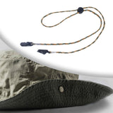 Maxbell 2xAdjustable Hat Strap Clip Hat Retainer for Outdoor Activities Sports Boating Brown