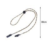 Maxbell 2xAdjustable Hat Strap Clip Hat Retainer for Outdoor Activities Sports Boating Brown