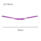 Maxbell Maxbell Mountain Bike Handlebar 31.8mm Clamp Sturdy Handle Bar for BMX Biking Riding Violet
