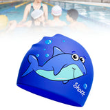 Maxbell Maxbell Children's Swim Cap Cartoon Lightweight Swimming Hat for Diving Surfing Pool Blue