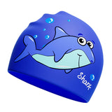 Maxbell Maxbell Children's Swim Cap Cartoon Lightweight Swimming Hat for Diving Surfing Pool Blue