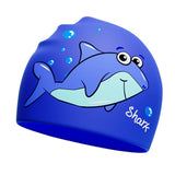 Maxbell Maxbell Children's Swim Cap Cartoon Lightweight Swimming Hat for Diving Surfing Pool Blue