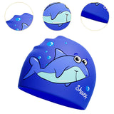 Maxbell Maxbell Children's Swim Cap Cartoon Lightweight Swimming Hat for Diving Surfing Pool Blue