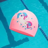 Maxbell Maxbell Children's Swim Cap Cartoon Lightweight Swimming Hat for Diving Surfing Pool Pink