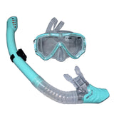 Maxbell Maxbell Dry Snorkel Set Diving Mask Snorkeling Gear for Snorkeling Diving Freediving Blue Green