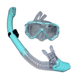 Maxbell Maxbell Dry Snorkel Set Diving Mask Snorkeling Gear for Snorkeling Diving Freediving Blue Green