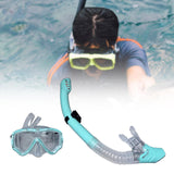 Maxbell Maxbell Dry Snorkel Set Diving Mask Snorkeling Gear for Snorkeling Diving Freediving Blue Green