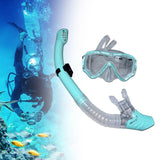 Maxbell Maxbell Dry Snorkel Set Diving Mask Snorkeling Gear for Snorkeling Diving Freediving Blue Green