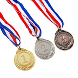 Maxbell Award Medal Souvenir Medal with Neck Ribbons for Softball Basketball Parties Gold