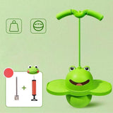 Maxbell Maxbell Pogo Ball with Handle Pogo Jump Toy with Ball Pump for Games Workout Fitness Green