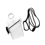 Maxbell 6xWaterproof ID Badge Holder Case Clear Vertical for Credit Cards Keys Boating