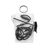 Maxbell 4xWaterproof ID Badge Holder Case Clear Vertical for Credit Cards Keys Boating
