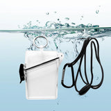 Maxbell 3xWaterproof ID Badge Holder Case Clear Vertical for Credit Cards Keys Boating