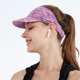 Maxbell Summer Sun Hat Nylon Adjustable Sun Protection Hat for Tennis Sports Cycling Purple