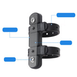 Maxbell Bike Water Bottle Cage Mount Base Silicone for Riding Road Bike Folding Bike Black