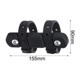 Maxbell Bike Water Bottle Cage Mount Base Silicone for Riding Road Bike Folding Bike Black