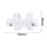 Maxbell Bike Water Bottle Cage Mount Base Silicone for Riding Road Bike Folding Bike White